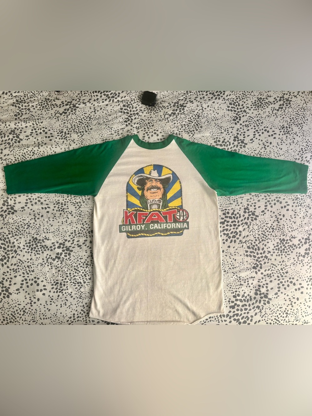 1970s/1980s Vintage KFAT Radio Raglan Tee